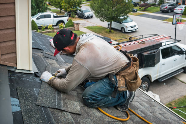 Professional Flat Roof Repair technician working in Mapleton, ND